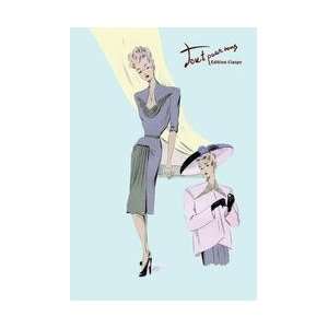  Sophisticated Dress Hat and Jacket 12x18 Giclee on canvas 