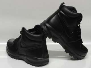 Nike Manoa Leather Black Boots Mens Size 9  
