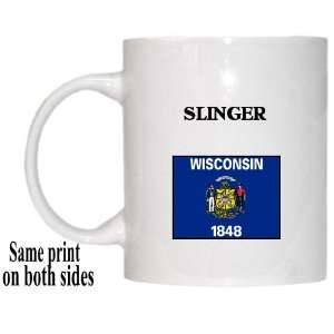  US State Flag   SLINGER, Wisconsin (WI) Mug Everything 