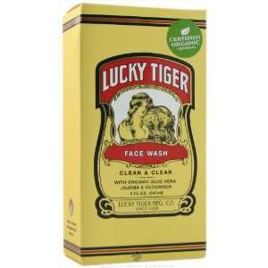   Lucky Tiger Face Wash Clean and Clear Certified Organic 8 oz. Beauty