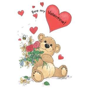  Suzys Zoo Valentines Cards 4 pack, Bee My Valentine 