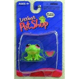    Littlest Pet Shop Frog #283 w/Watermelon Slice Toys & Games