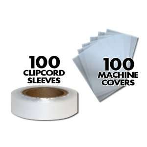  Tattoo Machine Cover 100 Pack and Clipcord Sleeving Roll 