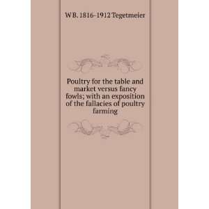   of the fallacies of poultry farming W B. 1816 1912 Tegetmeier Books