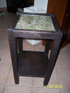 Antique Arts Crafts Mission Table Stand Cigar Wrappers  
