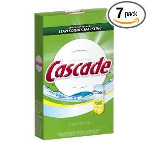 Cascade Powder Dishwasher Detergent with Extra Bleach Action, Lemon 