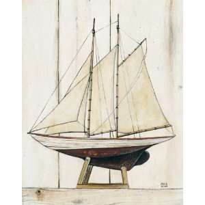  Schooner I by David Carter Brown. Size 14.00 X 11.00 Art 