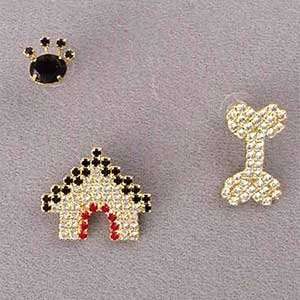  Poochie Tietack Cluster 1  Finish 23K GOLD  Code 