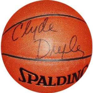 Clyde Drexler Autographed Spalding Indoor/Outdoor NBA Basketball