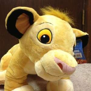 JUMBO Disney Lion King HUGE SIMBA Plush 28 Long Stuffed Animal Doll 