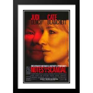  Notes on a Scandal 20x26 Framed and Double Matted Movie 