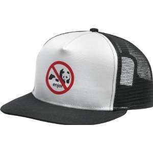   Enjoint Mesh Hat Adjustable Black White Skate Hats