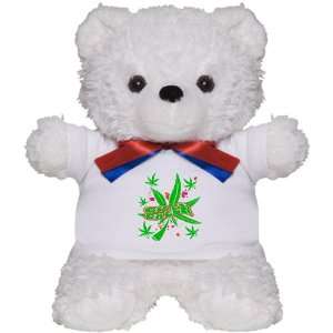  Teddy Bear White Marijuana Go Green Neon 