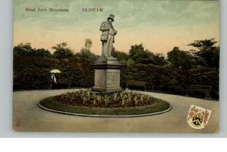 OLDHAM ENGLAND Blind Joes Monument c1910 Postcard  