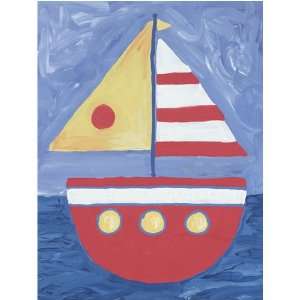   Oopsy Daisy Float a Boat 10.5x14 Canvas Art Image Wrap Toys & Games