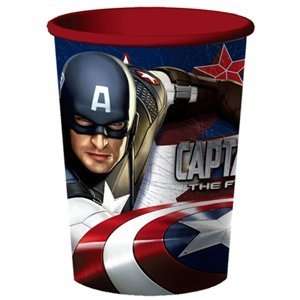  Captain America   16 oz. Hard Plastic Cup (1 count) Child 