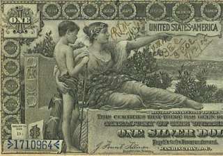 1896 $1 Educational Silver Certificate  