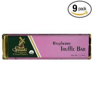 Sjaaks Organic Chocolate Bar, Raspberry Truffle, 1.6 Ounce Bars (Pack 