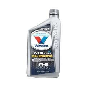  Motor Oil,full Synthetic,32 Oz.,5w 40   VALVOLINE 