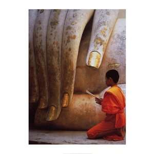   of Buddha Finest LAMINATED Print Hugh Sitton 24x32