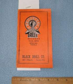 Black Drill Co Hardsteel Drills Reamers Vintage Catalog  