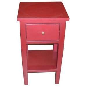  Simple Side Table in Bali Red