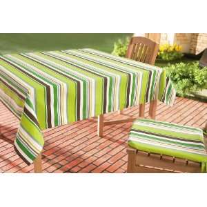   Stripe Tablecloth 59 X 61 By Collections Etc Patio, Lawn & Garden