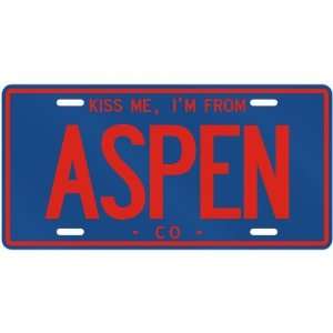   AM FROM ASPEN  COLORADOLICENSE PLATE SIGN USA CITY