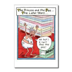  Princess and Pee Funny Happy Birthday Greeting Card 