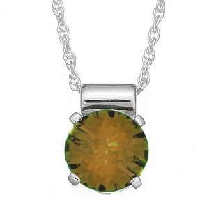    Sterling Silver November Birthstone Solitaire Pendant Jewelry