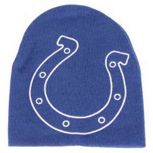  Indianapolis Colts Big Embroidered Logo Knit Beanie 