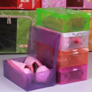 5pcs New Plastic Shoes Storage Organizer Case Box P299  