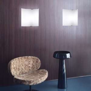 Kuma P wall sconce   satin white, large, polished gold, fluorescent 