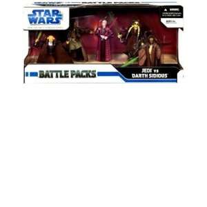   75 Inch Scale Battle Pack   Jedi versus Darth Sidious Toys & Games