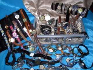   70+ Watches Lot Pocket Wind Up Seiko Ingersoll Colby Westclox Swatch