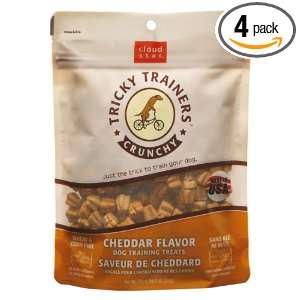 Cloud Star Crunchy Tricky Trainers, Cheddar, 8 Ounce (Pack of 4 