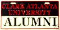 Clark Atlanta University Alumni License Plate  