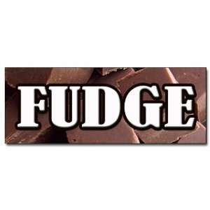    36 FUDGE DECAL sticker chocolate concessions 