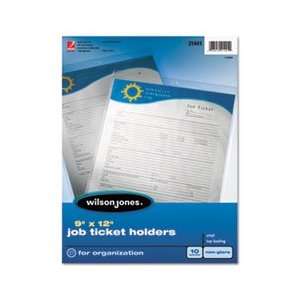  Job Ticket Holder, Non Glare Finish, Clear Front/Frosted 