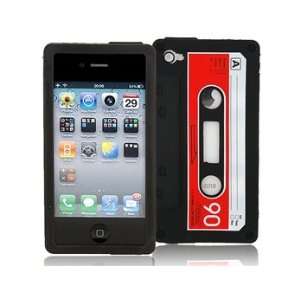  Skin Case Cover style cassette Apple iphone 4G Cell 
