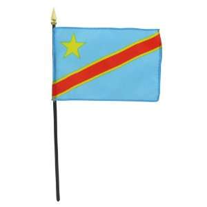  Congo Dem Rep 4 x 6 Stick Flag Patio, Lawn & Garden