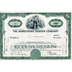  1961 Armstrong Rubber Company Stock Certificate 