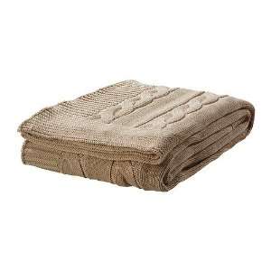  Ikea Ursula Cable Knit Throw, Beige