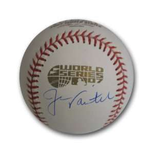  Autographed Jason Varitek 2007 World Series Baseball (MLB 