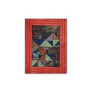 Childrens quilt, Orange 