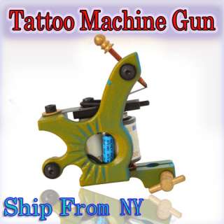 wrap coils Tattoo machine Lining & Shading Gun cyan Color  
