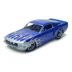  1967 SHELBY GT500KR 118 DIECAST MODEL BLUE Toys & Games