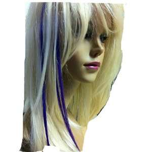 Two Purple Reusable 16 Strands of Soft Synthetic Hair Extension Fun 