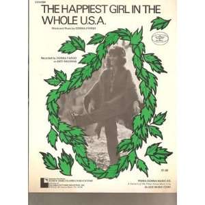  Sheet Music Happiest Girl In The Whole USA Donna Fargo 54 