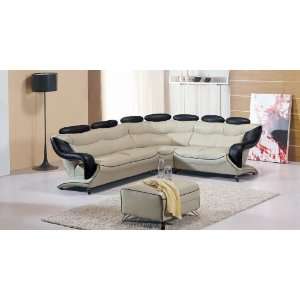  Modern Furniture  VIG  7066 Modern Leather Sectional with 